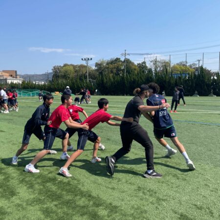 オーストラリアより来日の「Somerset College」のラグビーチームと交流しました。