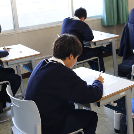 英数特進コース　学力推移調査を実施しました