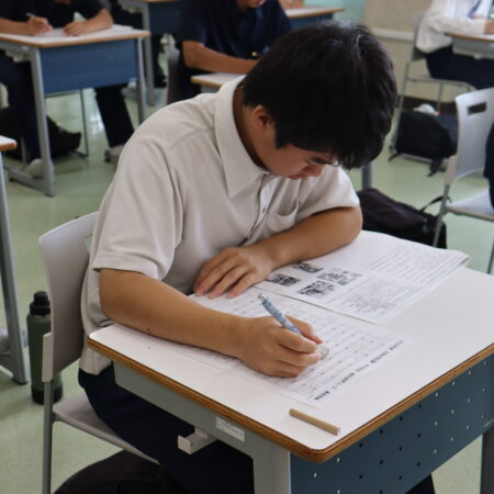前期中間試験最終日・避難訓練を実施しました